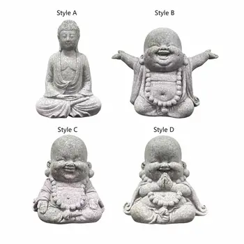 Statue de Bouddha Sculptée à la Main, Figurine Décorative de Bouddhisme, Sculpture pour Salon, Maison, Boutique, Grande-Bretagne, Nik, Extérieur 1