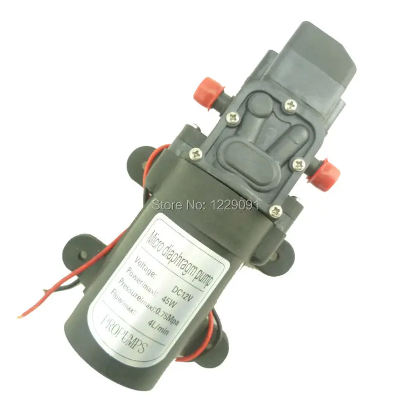 Pressostato Automatico 45W 4L/Min Pompa Irroratrice Piccola Ad Alta Pressione Alimentata A Batteria 12 Volt Per Pulizia, Spray