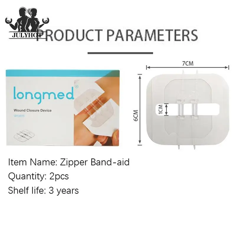 Zipper Band-aid Painless Wound Closure Device Suture-free Wound Dressing Patches Zip Suture Reducer Band Aid