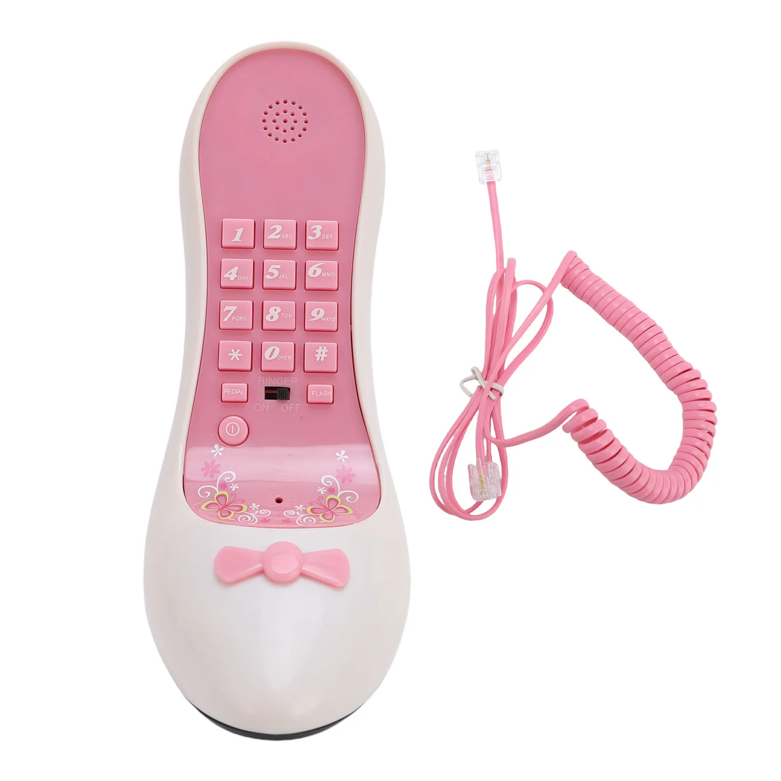 High Heel Shoe Telephone Novel Fashionable ABS Corded Phone with Number Storage Retro Vintage Special Shaped Home Decor Art