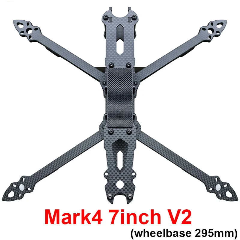 Mark4 V2 Mark 4 7inch 295mm / 8inch 367mm / 9inch 387mm / 10inch 427mm 3K Full Carbon Fiber TrueX Frame for FPV Camera Kit Done