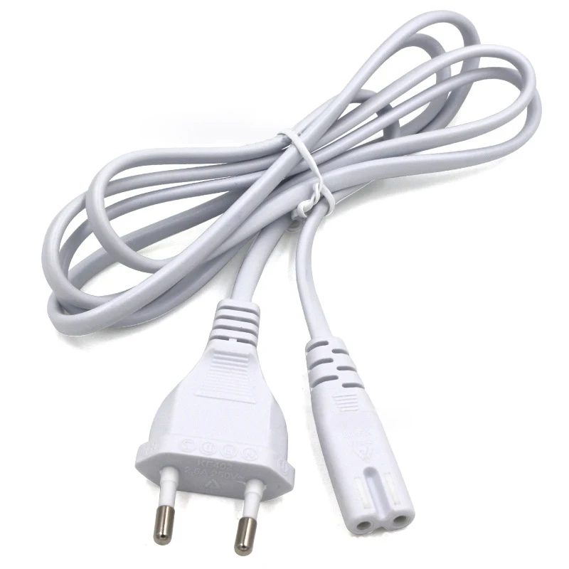 2-חודים פין AC האיחוד האירופי/ארה"ב כבל חשמל אספקת כבל קונסולת כבל C7 כבל דמות להוביל באיכות גבוהה חוט כבל חשמל עבור מחשב שולחני