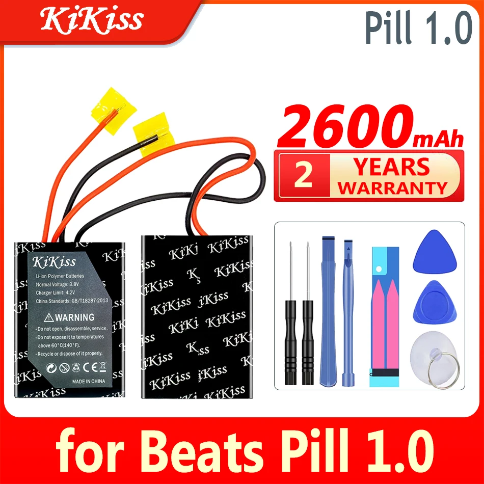 Batteria Kikiss Da 2600Mah Per Altoparlante Beats Pill 1.0