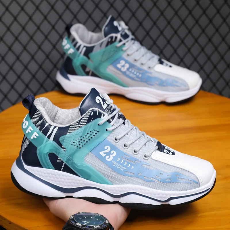 

New Male Sneakers Fashion Mens Shoes 2023 Breath Comfort Non-slip Hot Running Driving Shoe Zapatos Para Hombres Men Sports Shoe
