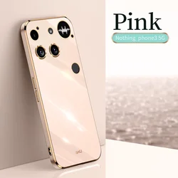 Shockproof Matte Silicone TPU Back Cover with 6D Plating Finish for With Ring Holder (Pink)