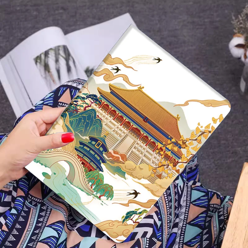 thumbnail image 1 of Funda para tableta Xiaomi Mi Pad 6 Pro 5 11 6 Max 14 Funda Redmi pad SE 11 10.61 Funda con flor china Funda con función de encendido y apagado automático, 1 of 4