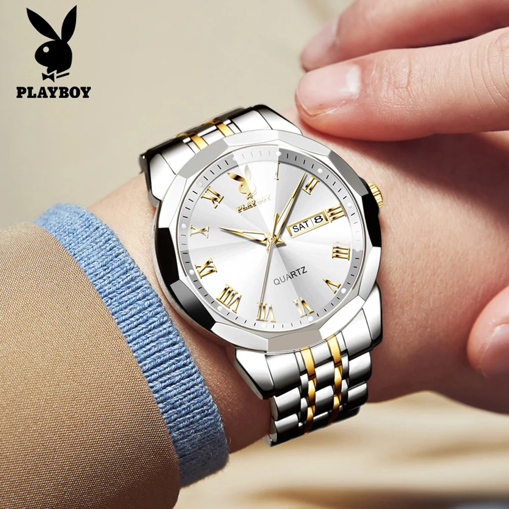 PLAYBOY Fashion Luxury High Quality Quartz Men Watch Original