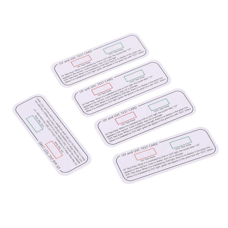 Uv test card 10PCS Light Ultraviolet Sterilization Test Cards UVA UVC Test Cards Light Wavelength Indicator UV test Accessories