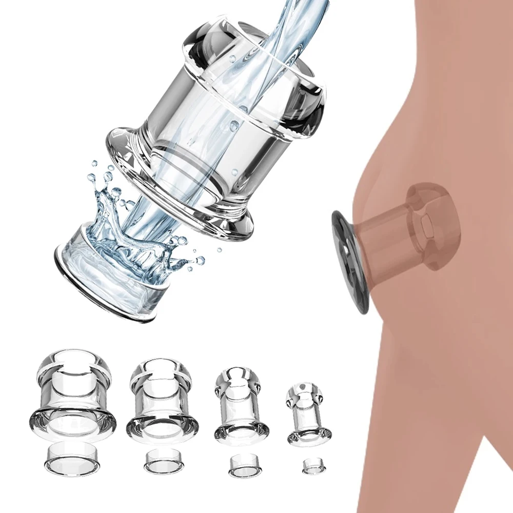 Hollow Anal Plug with Stopper Anal Expander Toys Anus Dilation Sex Toys For Men Gay Butt Plug Women Adult 4 Sizes anal plug dilator