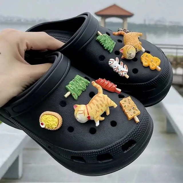 Cute Cartoon Charms for Croc DIY Cat Shoes Charms for Croc