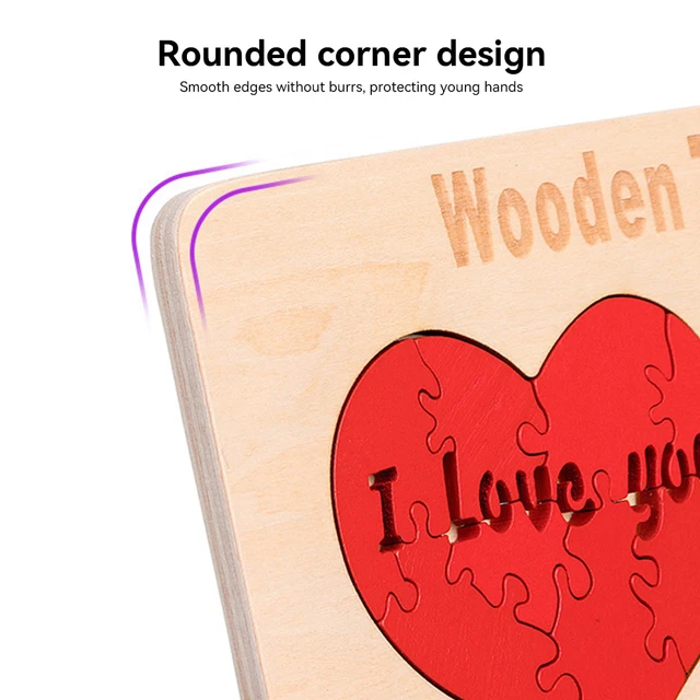 Blocks Puzzle Brain Teasers Toy for Kids Baby Smooth Surface Colorful 3D Tangram for Kids Learning & Education Toys M09 6