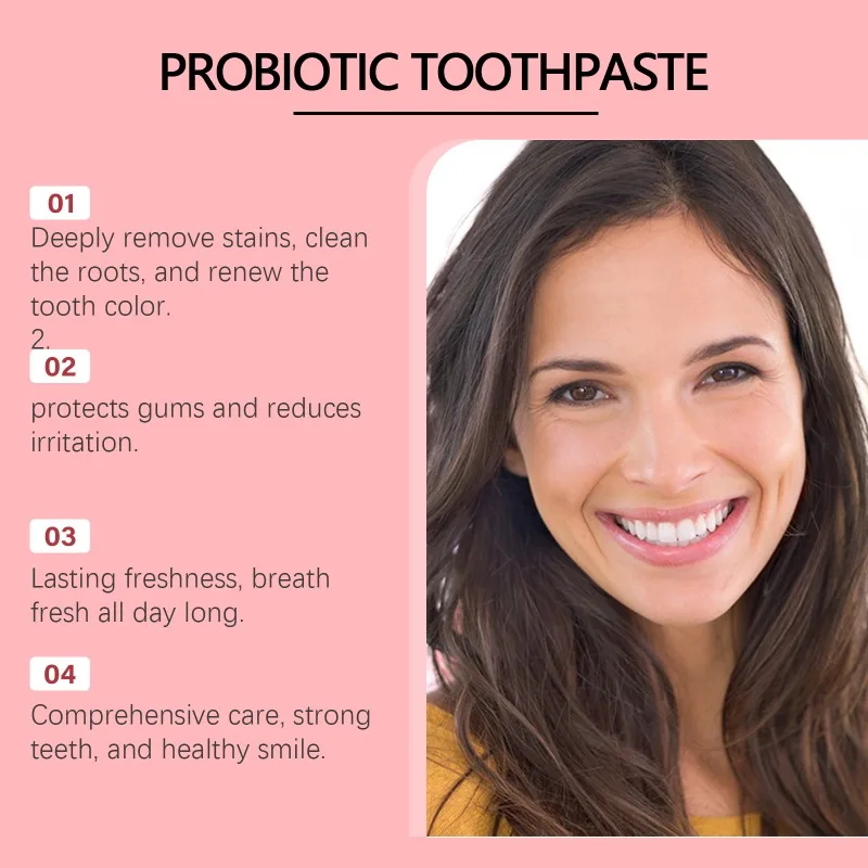 Probiotic Toothpaste SP-8 Whitening Tooth Remove Plaque Stains Teeth Whitener Oral Hygiene Clean Fresh Breath Denta 120g New whitening toothpaste