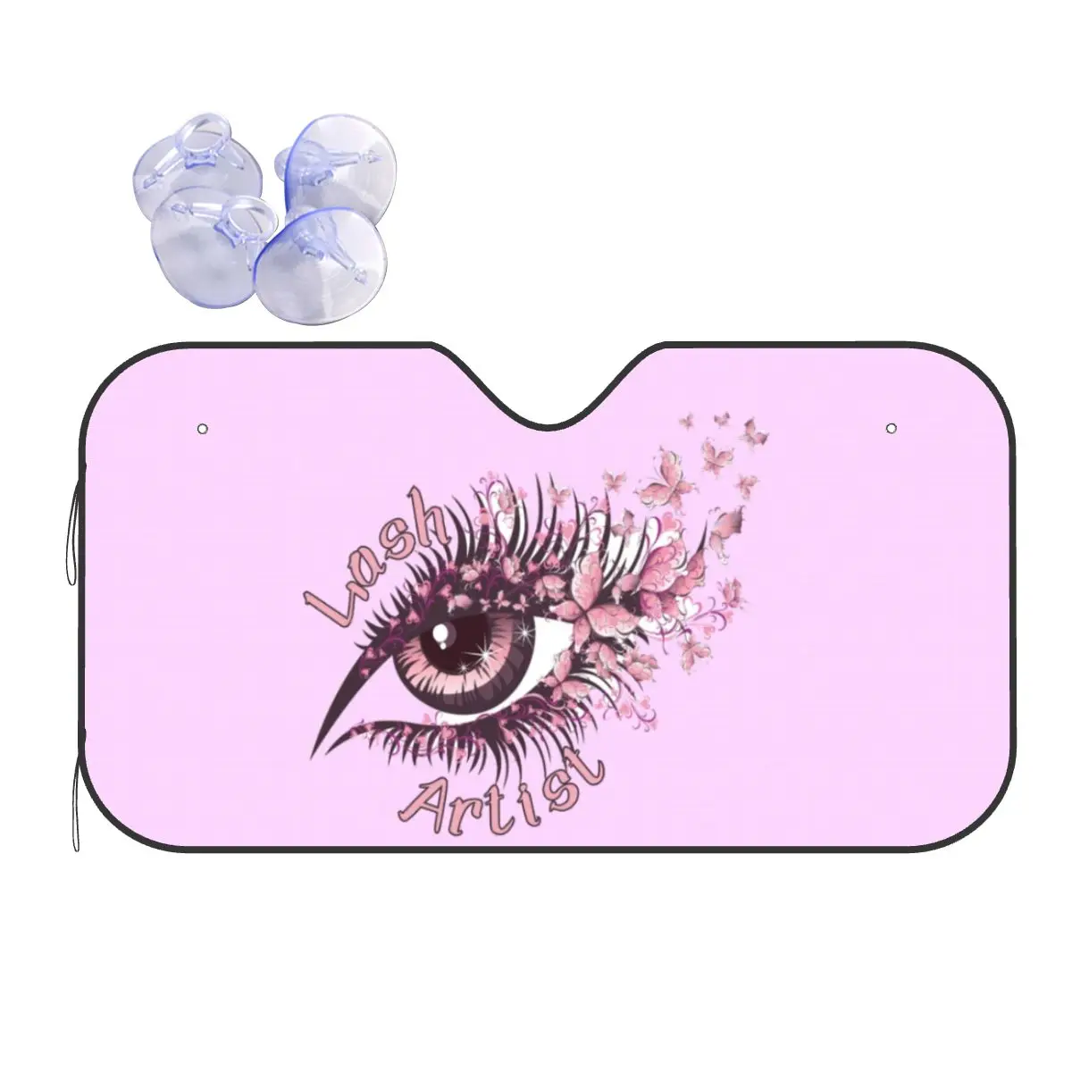 

Lash Artist Eyelash Technician Beauty Windshield Sunshade Novelty Car Front Windshield Sunshade Visor Ice Shield Dust Protection
