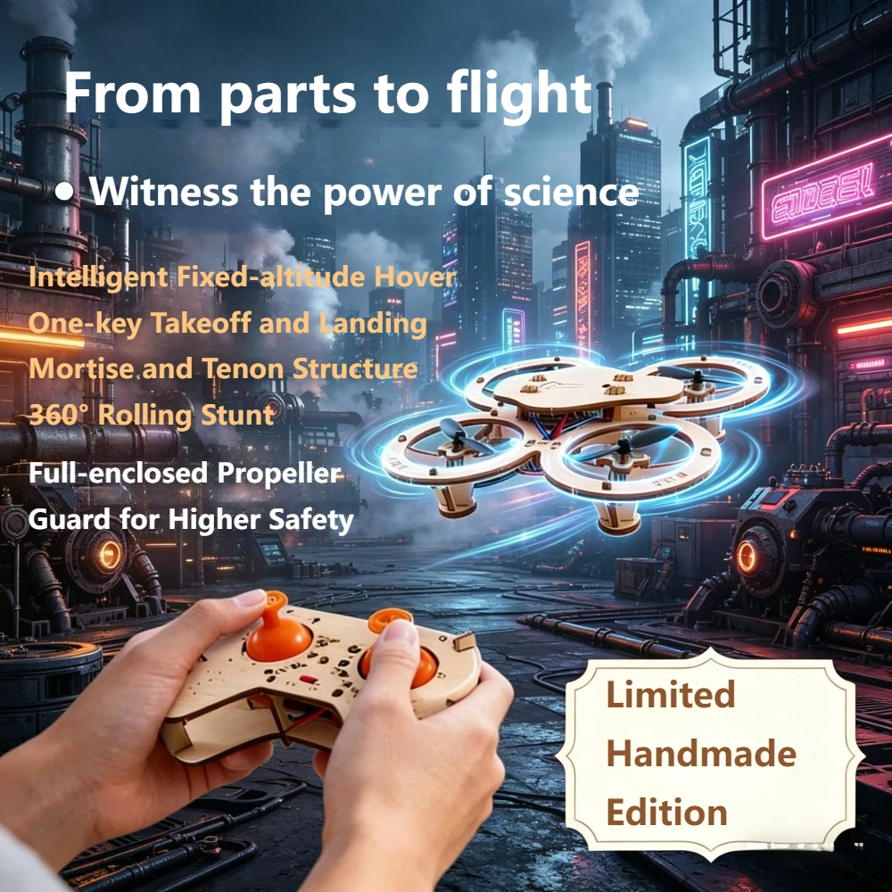 Drone enfant avec caméra HD, jouet volant télécommandé, 3 batteries