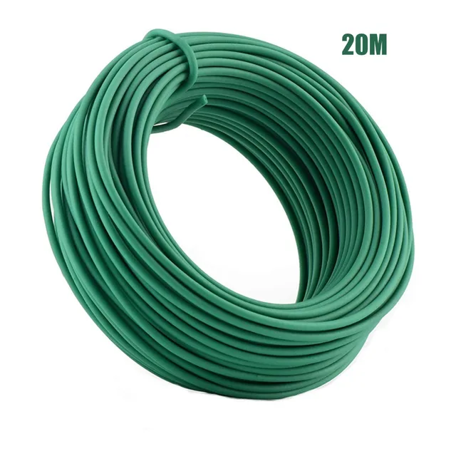 10 M/20 M Tekercs Huzalcsavar Kötések Zöld Növényi Zsineg Kertészet Puha Rugalmas Hajlékony Tartó Huzalkábel Csavar Nyakkendő - Image 4