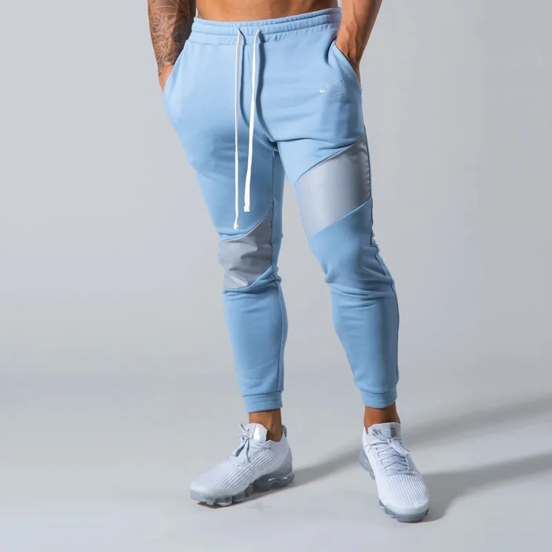 Fitness pants splicing sports casual basketball sports cargo pants joggers men clothing