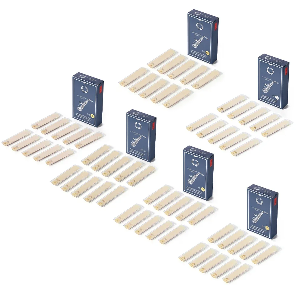 10 Packs Alto Saxophone Reeds Advanced Cutting Technology Alto Sax Reeds Strength 1.0 1.5 2.0 2.5 3.0 3.5