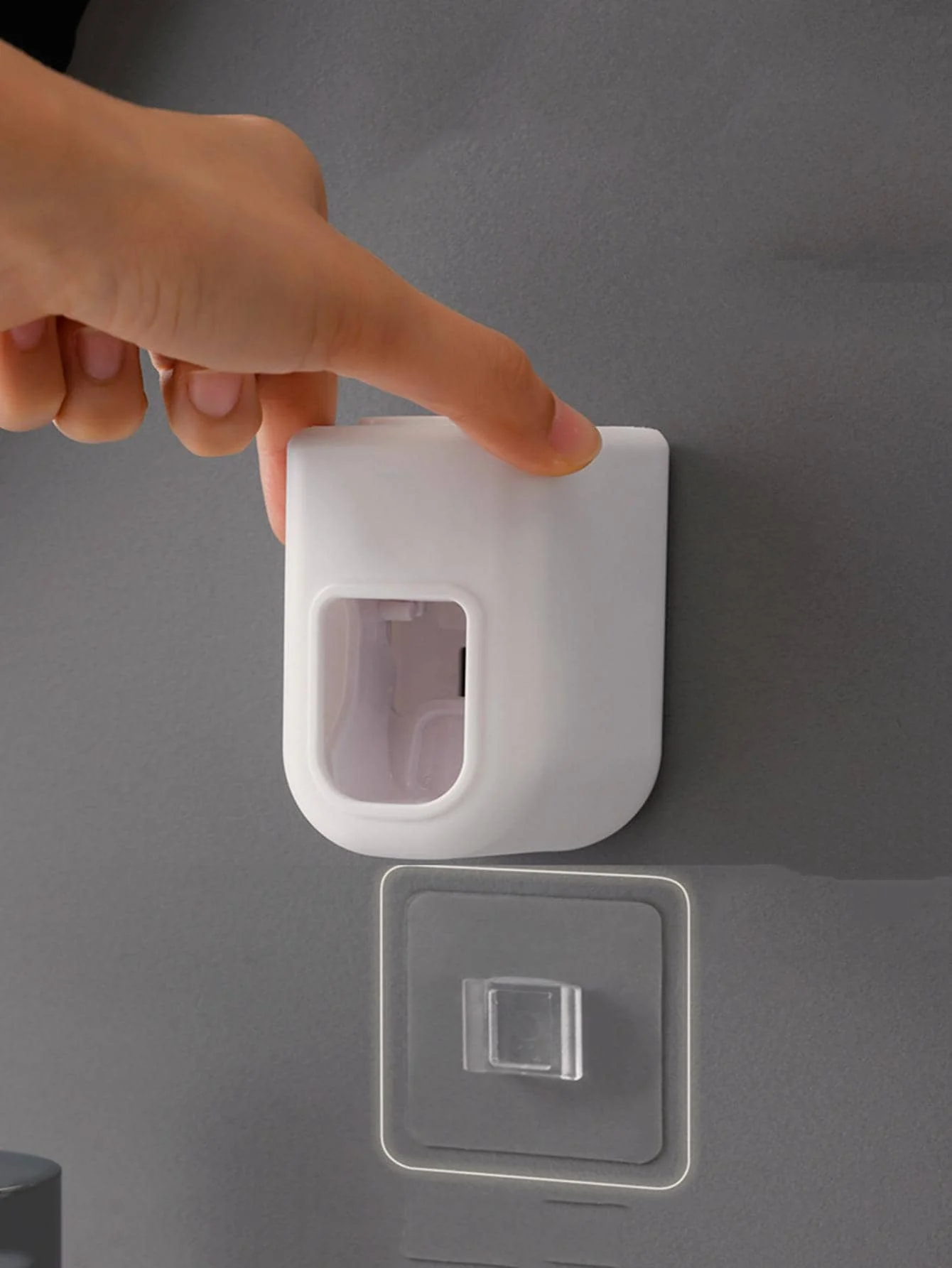 1PC Automatic Toothpaste Squeezer Bathroom Toilet Wall No Punching Quantitative Extrusion Simple Lazy Toothpaste Holder