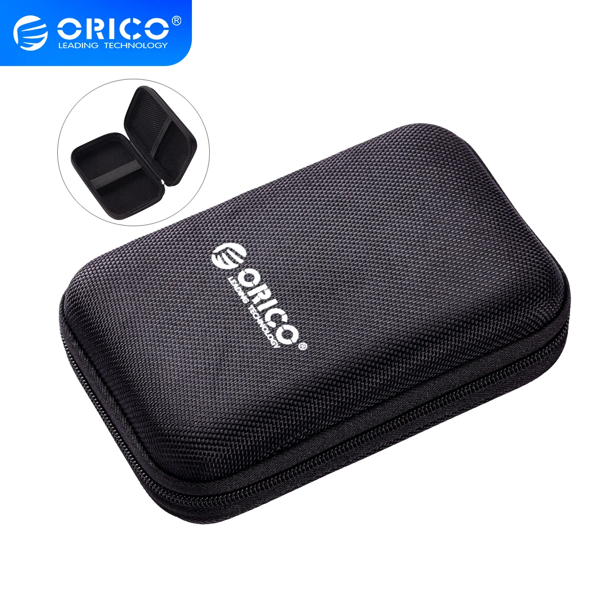 ORICO 2.5 inch hard disk box solid color protection bag portable hard disk case suitable for hard disk storage protection - Image 2