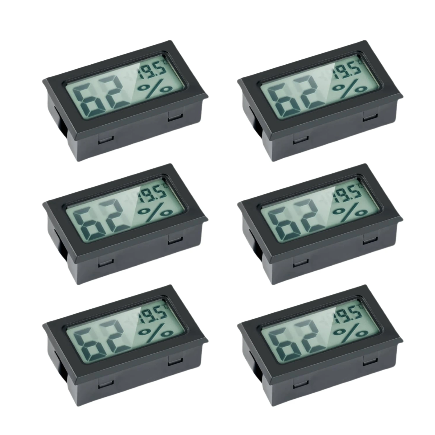 6pcs Black