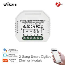 

ZigBee 2 Gang Dimmer 1/2 Way DIY LED Light Switch Module Automation Remote Control Smart Life Tuya Alexa Google Home Assistant