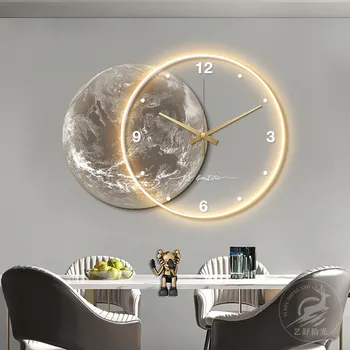 3D Moon LED Wall Clock 1