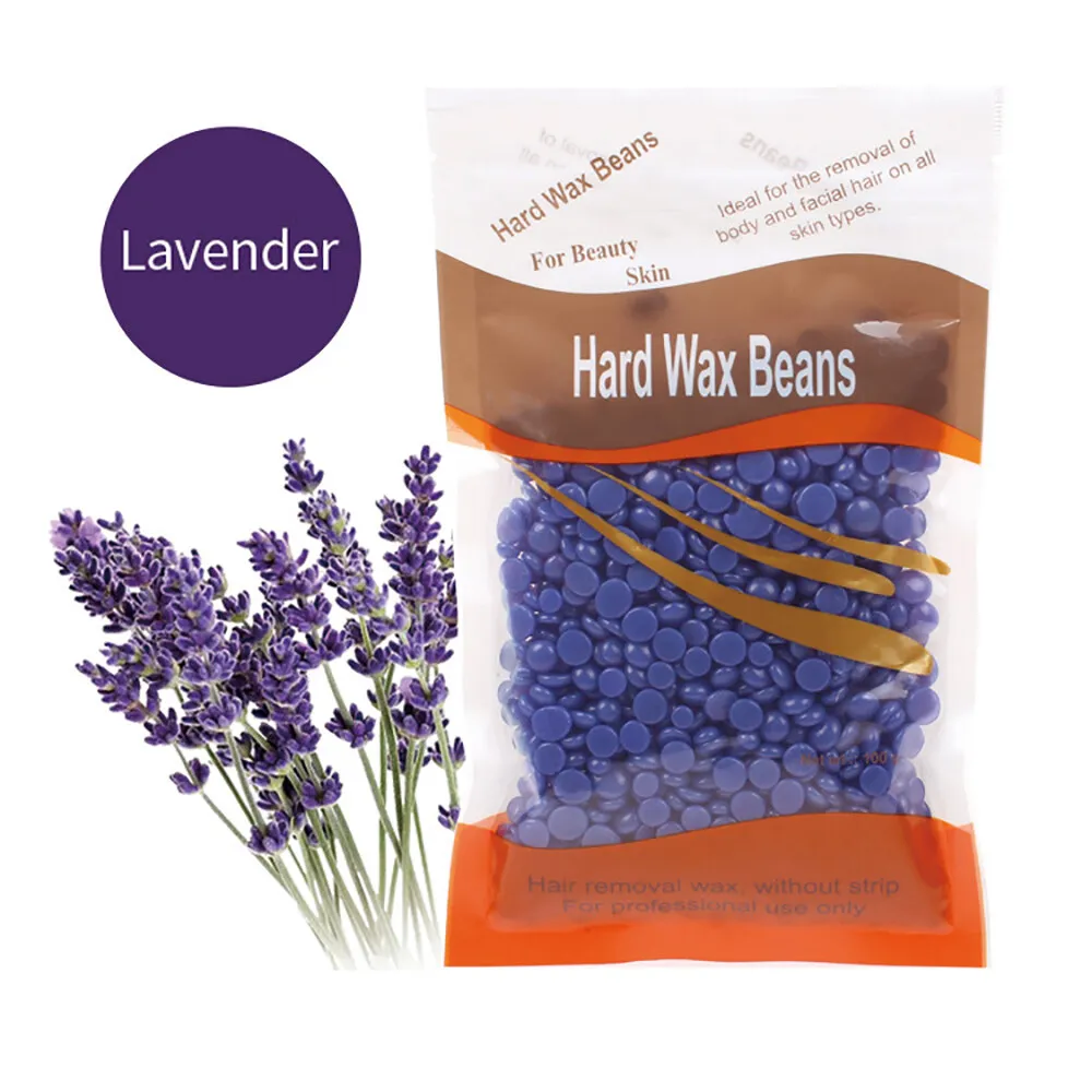 300g Wax Beans No Strip Depilatory Hot Film Hard Wax Pellet Waxing Bikini Face Hair Removal Bean With Applicator Sticks