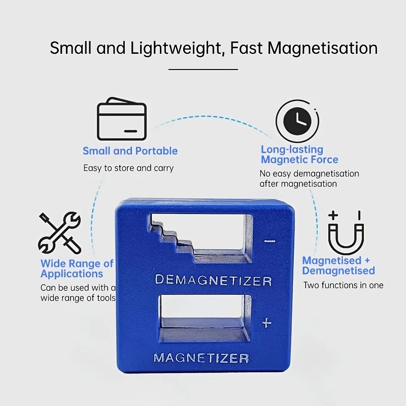 Schnelllade-Schraubendreher mit Dual-Magnetisierer/Entmagnetisierer, präzises magnetisches Aufnahmewerkzeug für Heimwerker und Profis – Detail 9