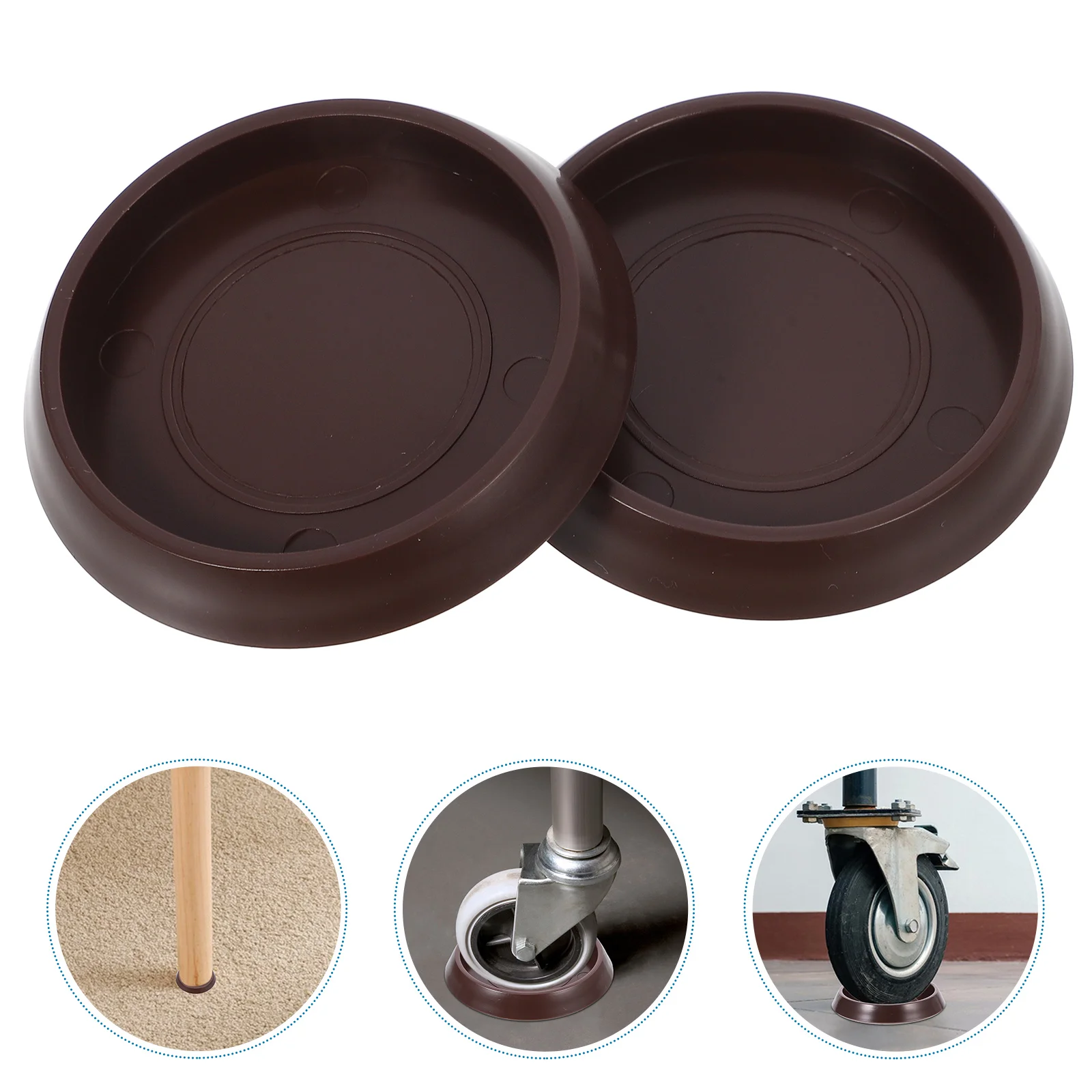 

Non Skid Furniture Pads Furniture Caster Cups Round Wheel Caster Cups Rubber Anti-Slip Wheel Grippers Round Floor Protect