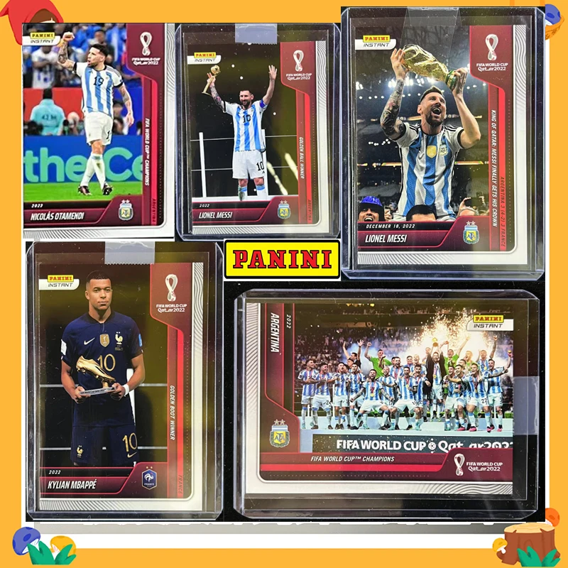 Panini Star Card Messi Mbappe Campione Argentino Golden Boot Trophy Football Carte Da Collezione Regali Di Compleanno Di Natale