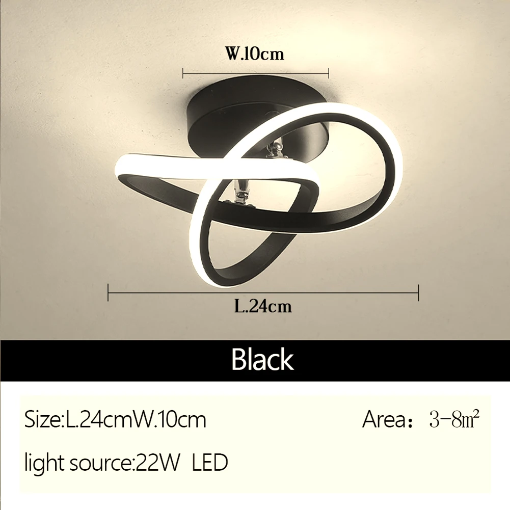 Plafonnier LED Monté en Surface avec Design Moderne pour Chambre à Coucher Éclairage d’Intérieur, Luminaire Décoratif d
