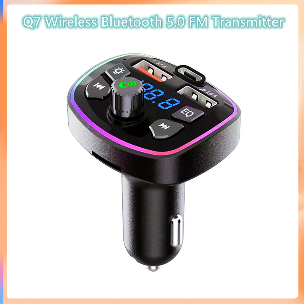 G7 Multifunctional Car Bluetooth Handsfree Transmitter Kit FM Transmitter  USB MP3 Music Player USB Car Cigarette Lighter Modern - AliExpress