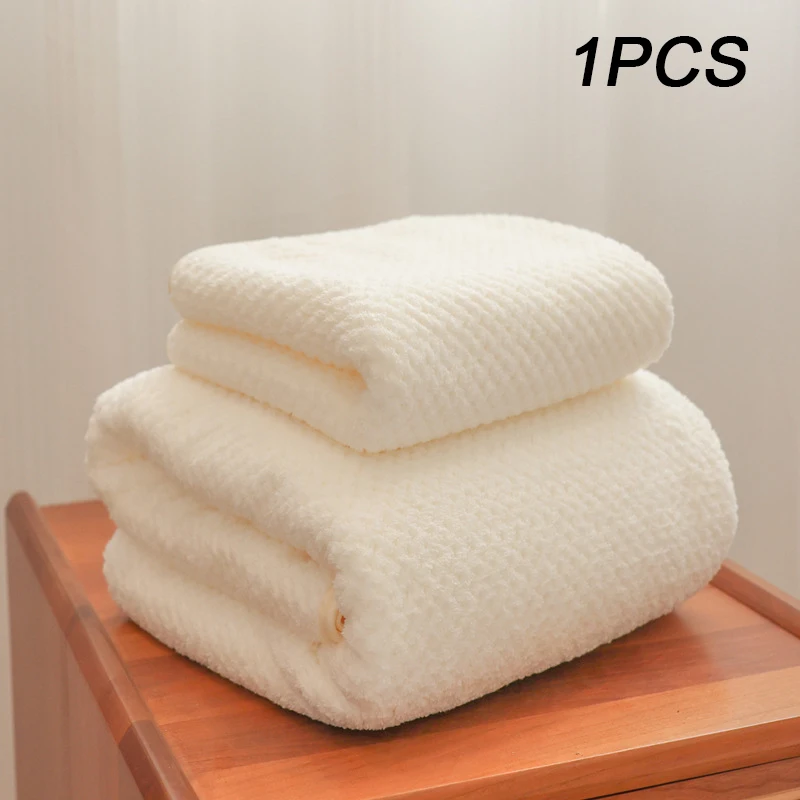 thumbnail image 1 of Toalla de baño suave y de secado rápido Toallas de baño Toalla envolvente de vellón de coral Toalla de baño grande gruesa que no se desprende, 1 of 5