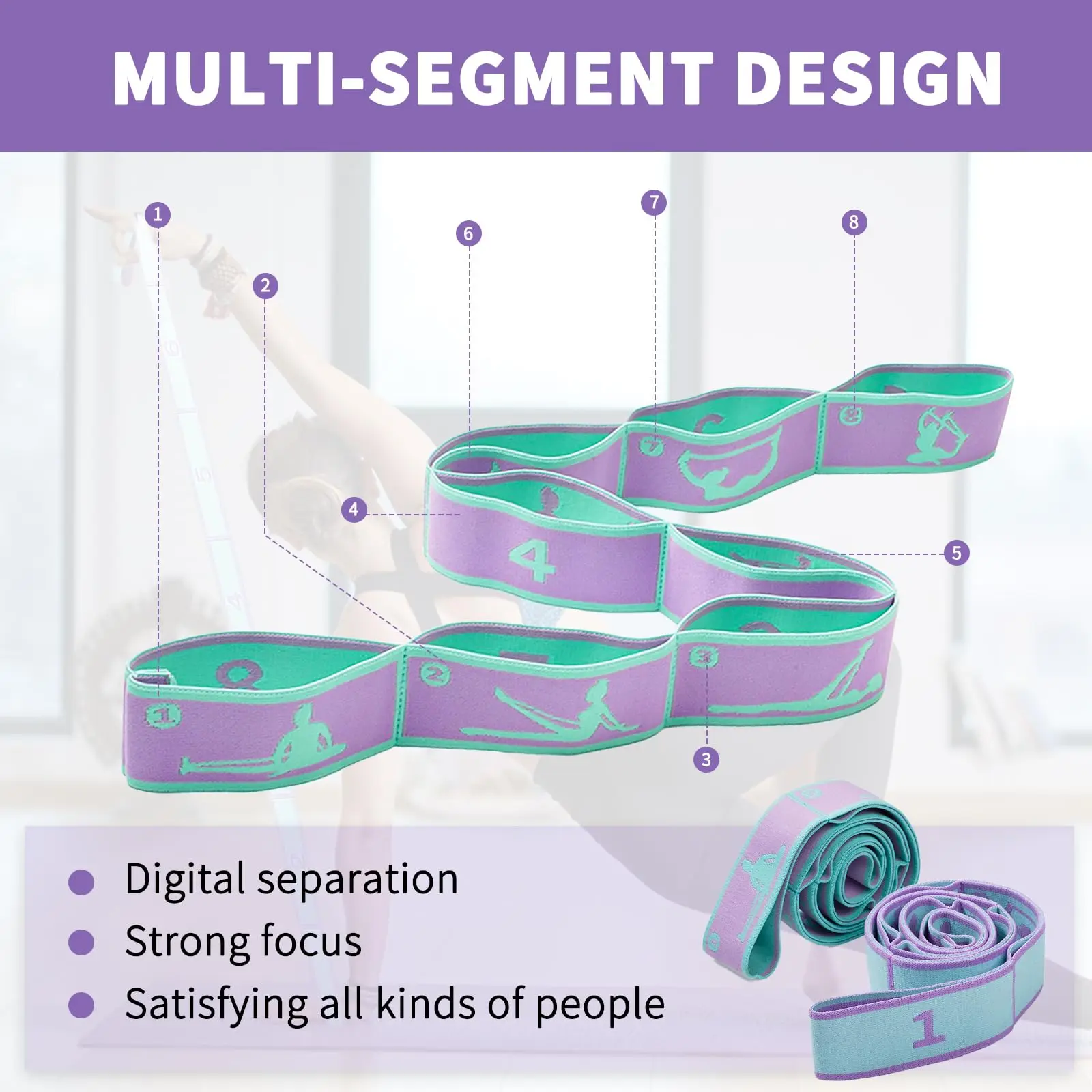 Yoga Stretching Resistance Belt 5