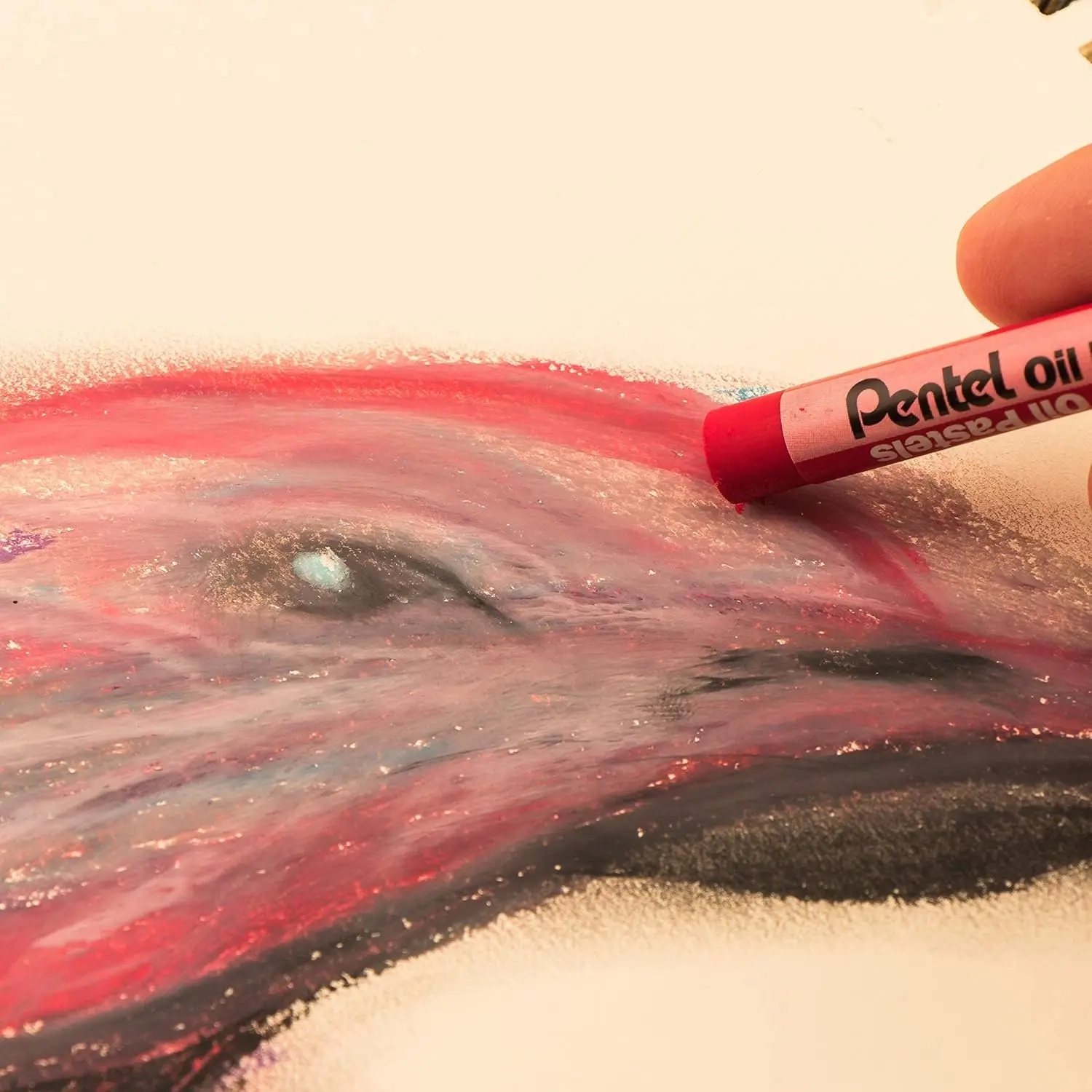 Pentel Arts Ölpastell-Set, 6/12/25/50, verschiedene Farben, brillante Pastellkreide, reibungslos auftragen und einfache Mischung für dezente Farbtöne, PHN – Detail 14