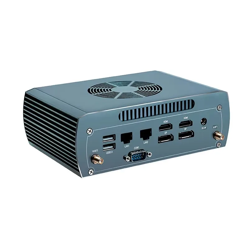Topton Solid FU03 AI Gaming Mini PC AMD Ryzen 7 8845HS 2*Intel 2.5G 2*DDR5 2*NVME Firewall Router Computer Windows 11 4x8K WiFi6 5