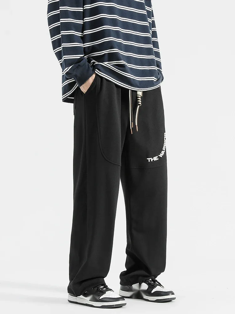 Street trend straight leg pants for men and women, loose and versatile casual pants for men and women in spring