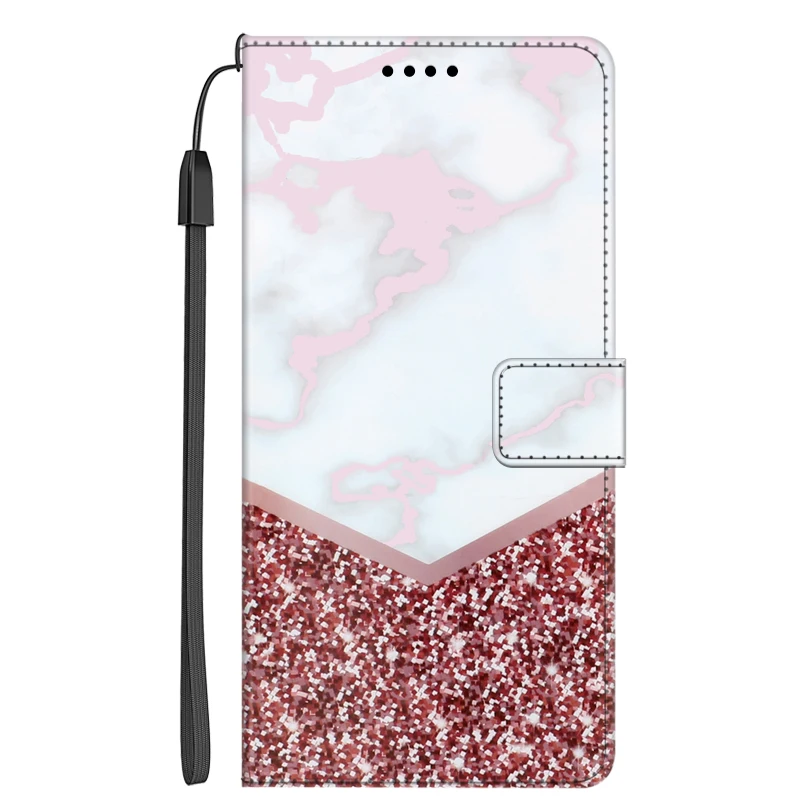 Premium Flip Leather Wallet Case with Magnetic Stand