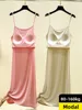 Modal Vest Top with Chest Pad Summer Svel Long Dr Loose plus Size Base Home Spwear Women's Dr