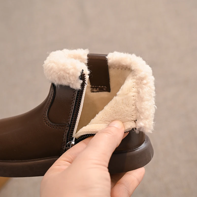 Girls Winter Soft Cotton Ankle Boots