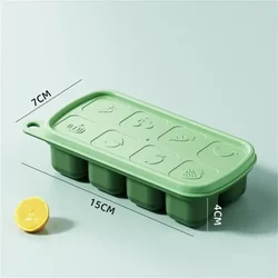 Reusable Leakproof Silicone Ice Cube Trays with Lids - Eco - Friendly and BPA - Free Food Storage Solution (02)
