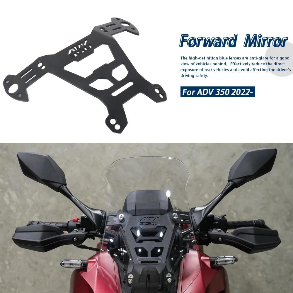 

2022 2023 2024 Motorcycle Side Mirror Adapter Fixed Holder Rearview Mirror Forward Bracket For HONDA ADV350 ADV 350