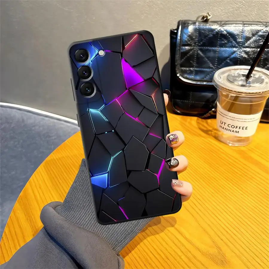 Sleek Carbon Fiber Black Soft Phone Cover Case
