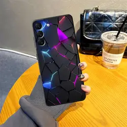 Sleek Carbon Fiber Black Soft Phone Cover Case for Galaxy A70 (Mix01)