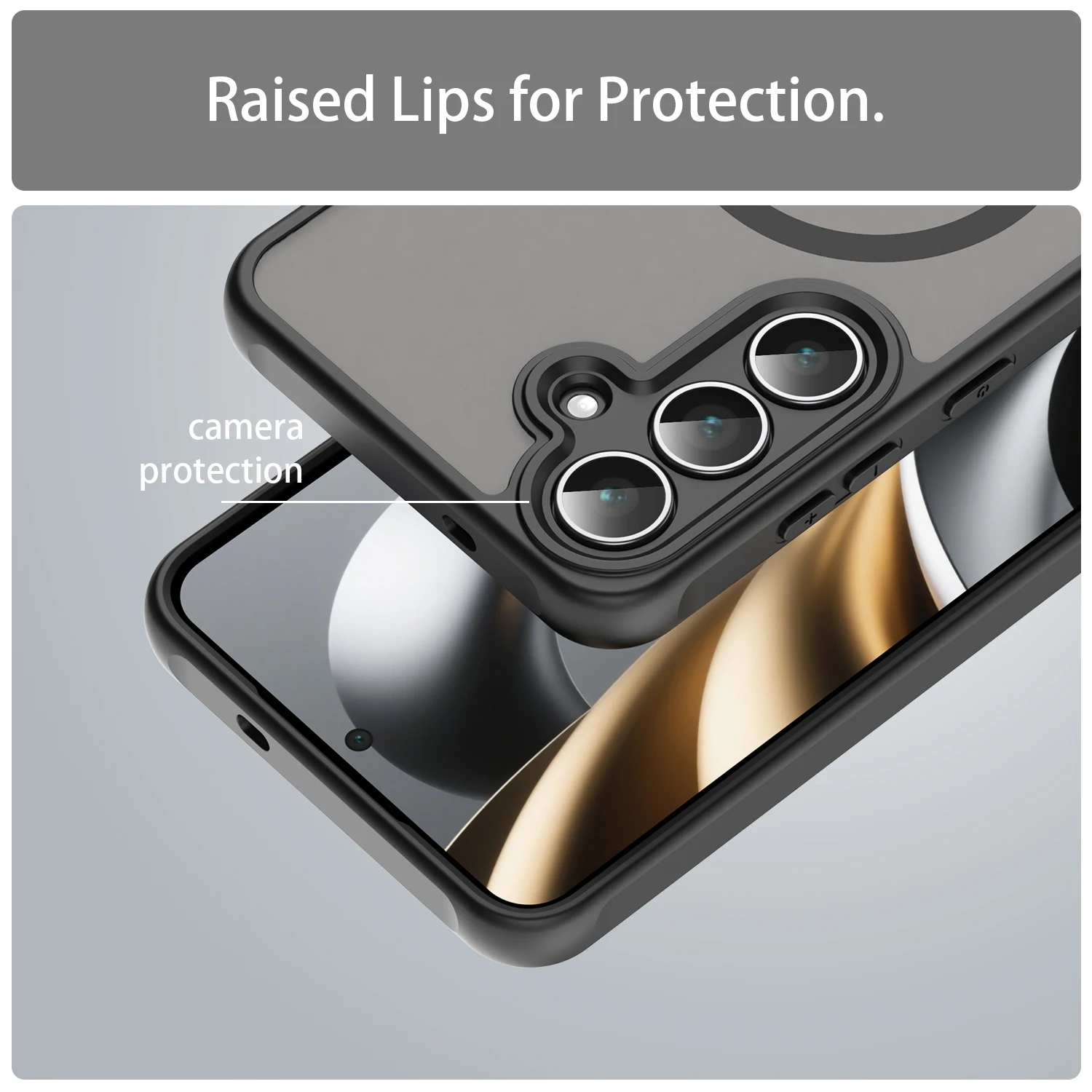 Enhanced Product Title:  
Durable Transparent Magnetic Wireless Charging Protective Back Cover