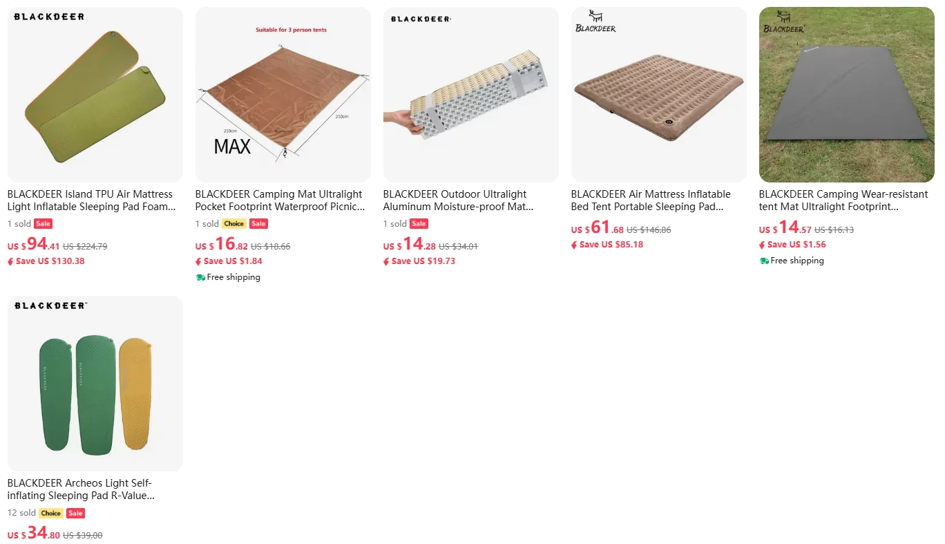 Description Picture 6 of itemWidesea Camping Double Inflatable Mattress Outdoor Sleeping Pad Bed Ultralight Folding Tent Travel Cushion Beach Air Mat