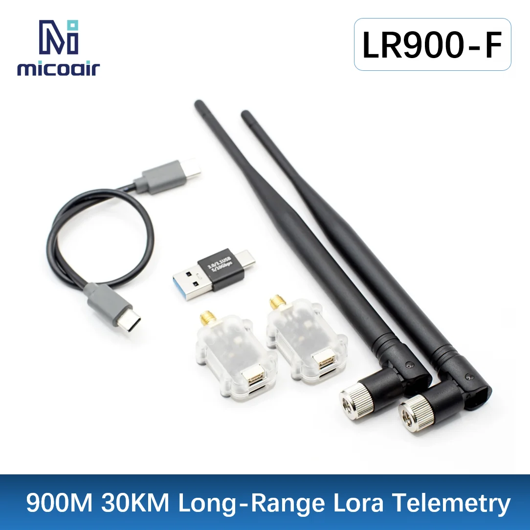 Radio Télémétrie LoRa 30km pour Drone MicoAir LR900-F/P 500mW