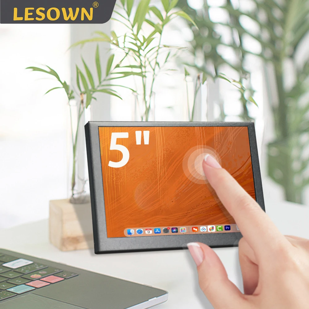 

5-дюймовый мини-монитор с сенсорным IPS-экраном и металлическим чехлом, портативный ЖК-дисплей с HDMI, 800x480, HDMI, второй экран для ПК