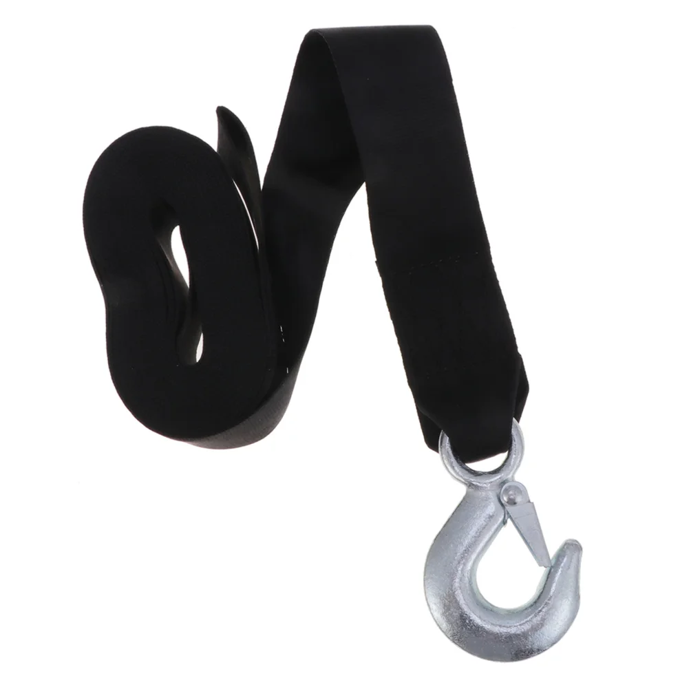 

Уличный буксировочный ремень, сверхмощный с крючками, 2 т, ремешок для тяги, буксировочный ремень с безопасными крючками для прицепов, Канатный соединитель, 19,7 футов