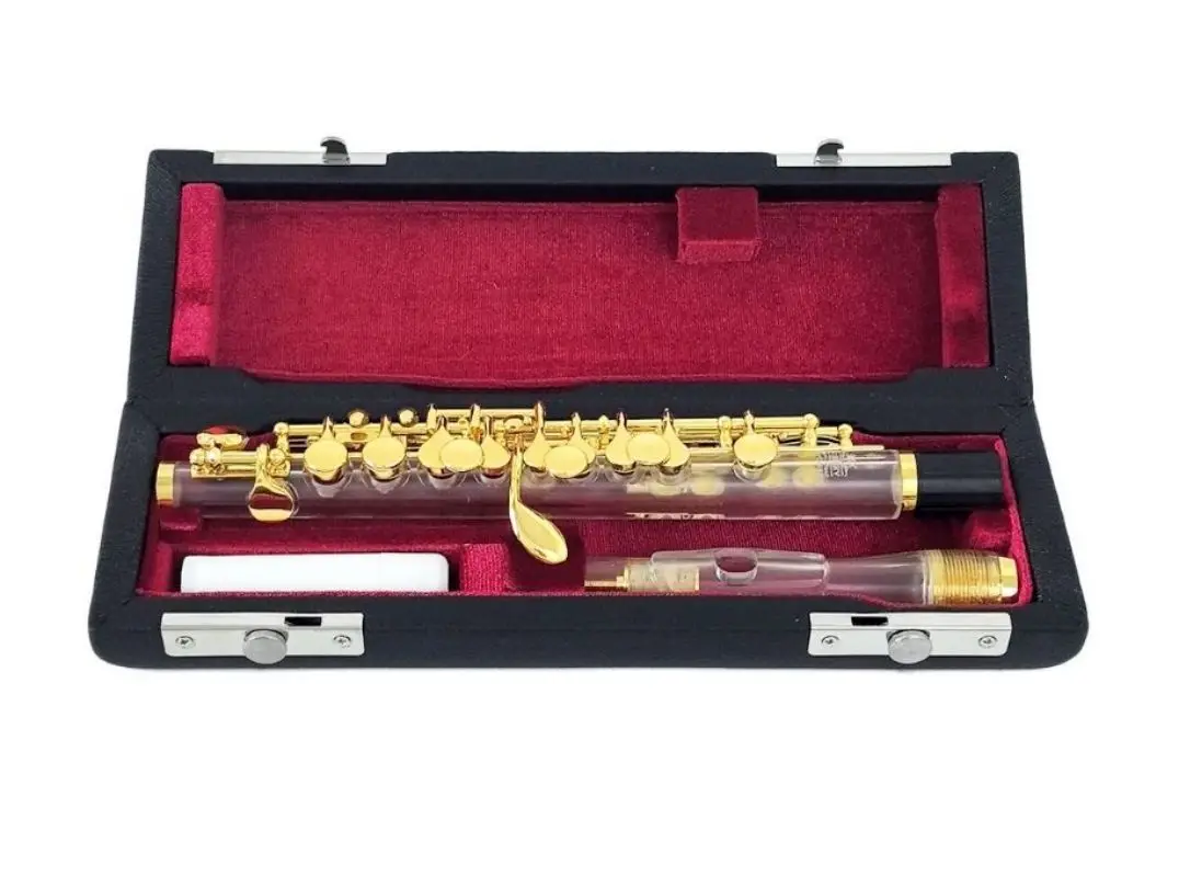 MORESKY Transparent Piccolo Gold Plated Keys C-tuning MPC-869